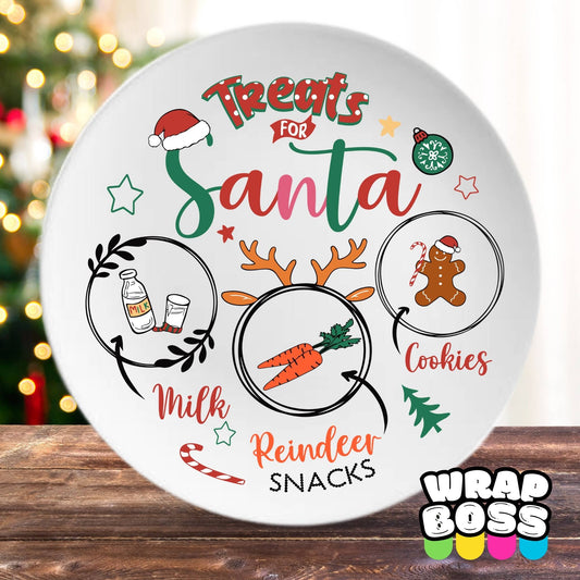 Christmas Eve Plate - 2 Options | UV DTF Decal