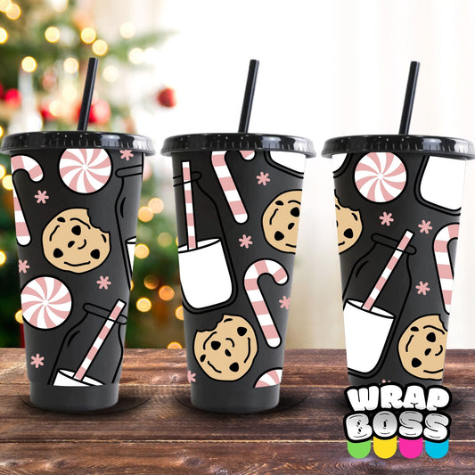 Cookies & Milk | UV DTF 24oz Cold Cup Wrap