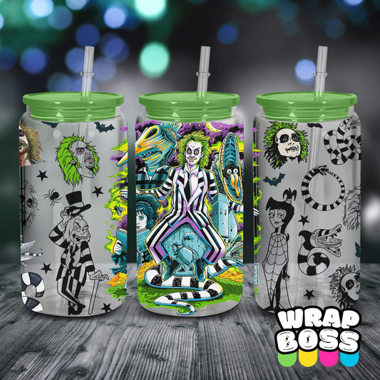 Beetlejuice | UV DTF 16oz Can Wrap