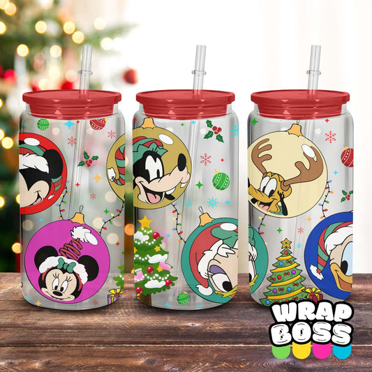 Mouse & Friends Baubles | UV DTF 16oz Can Wrap