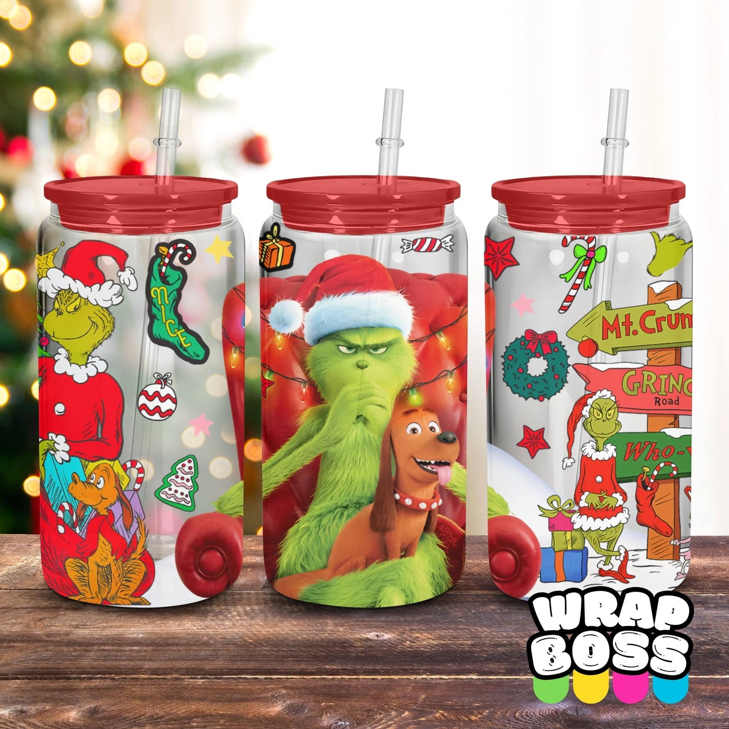 grinch uv dtf wrap universal transfers