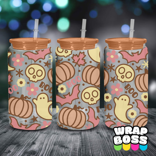 Pretty Halloween | UV DTF 16oz Can Wrap