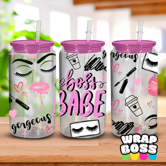 Boss Babe | UV DTF 16oz Can Wrap