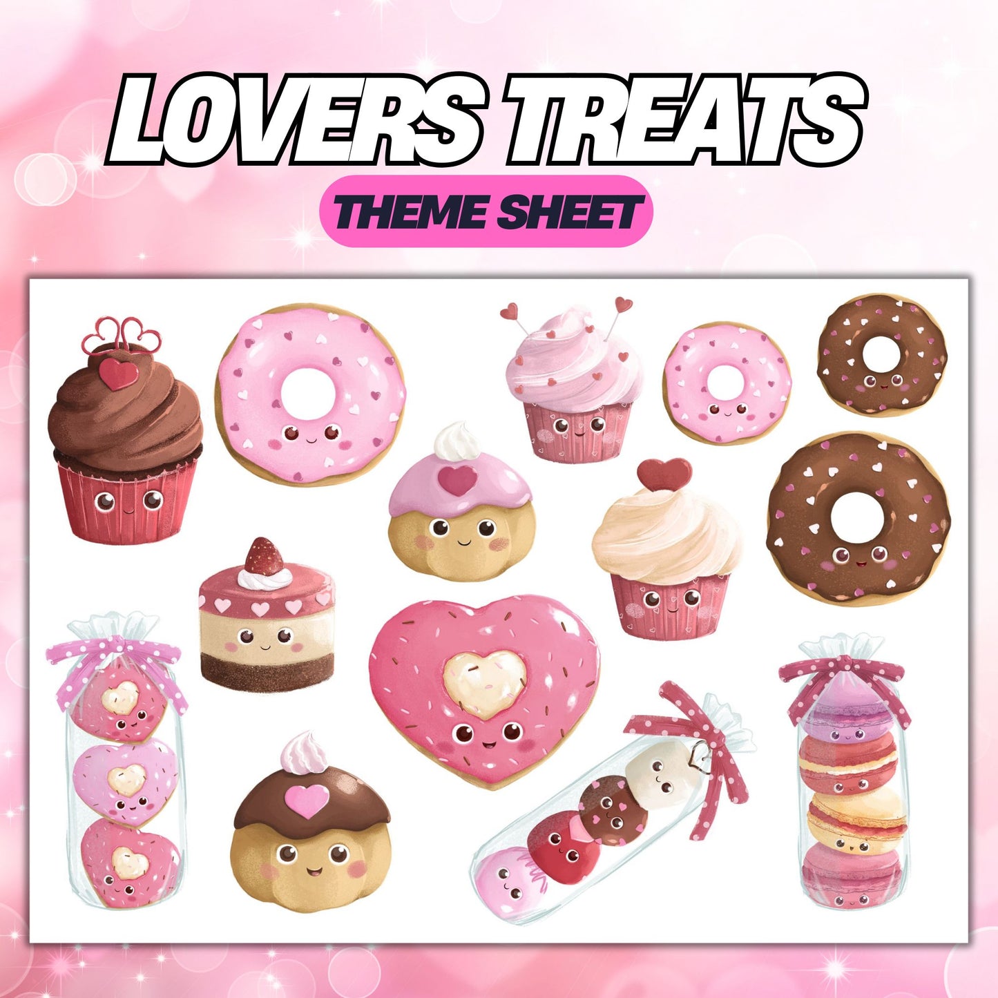 Lovers Treats | UV DTF Element Sheet