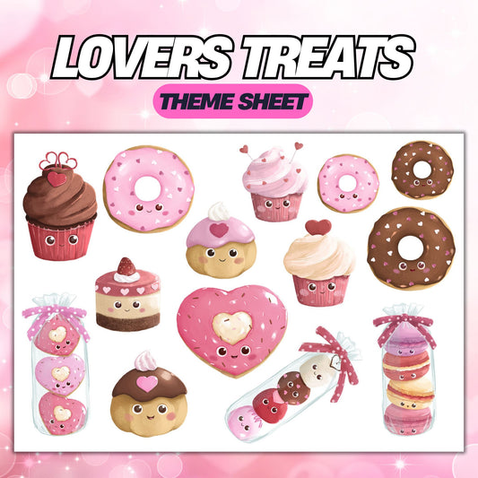 Lovers Treats | UV DTF Element Sheet