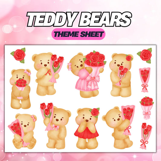 Teddy Bears | UV DTF Element Sheet